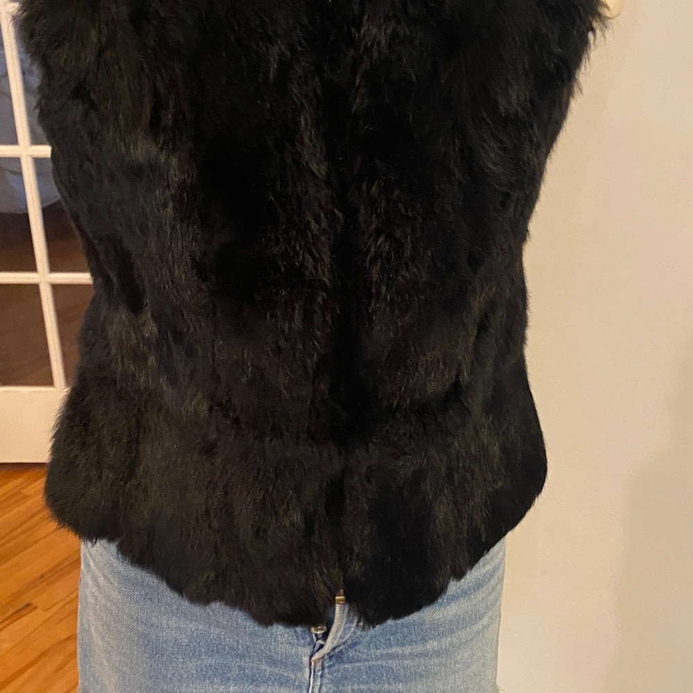 Jacqueline Riu Rabbit fur vest size L - Picture 4 of 15